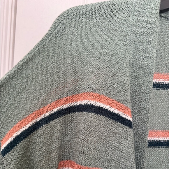 SO OPEN CARDIGAN. LIGHTWEIGHT OPEN FRONT STRIPED CARDIGAN. NEW WITH TAGS - Picture 9 of 13